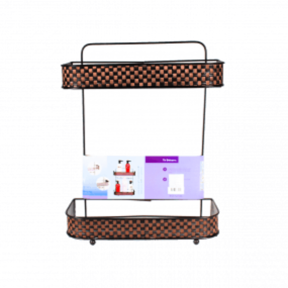 2 Layer Steel Bathroom Shelf